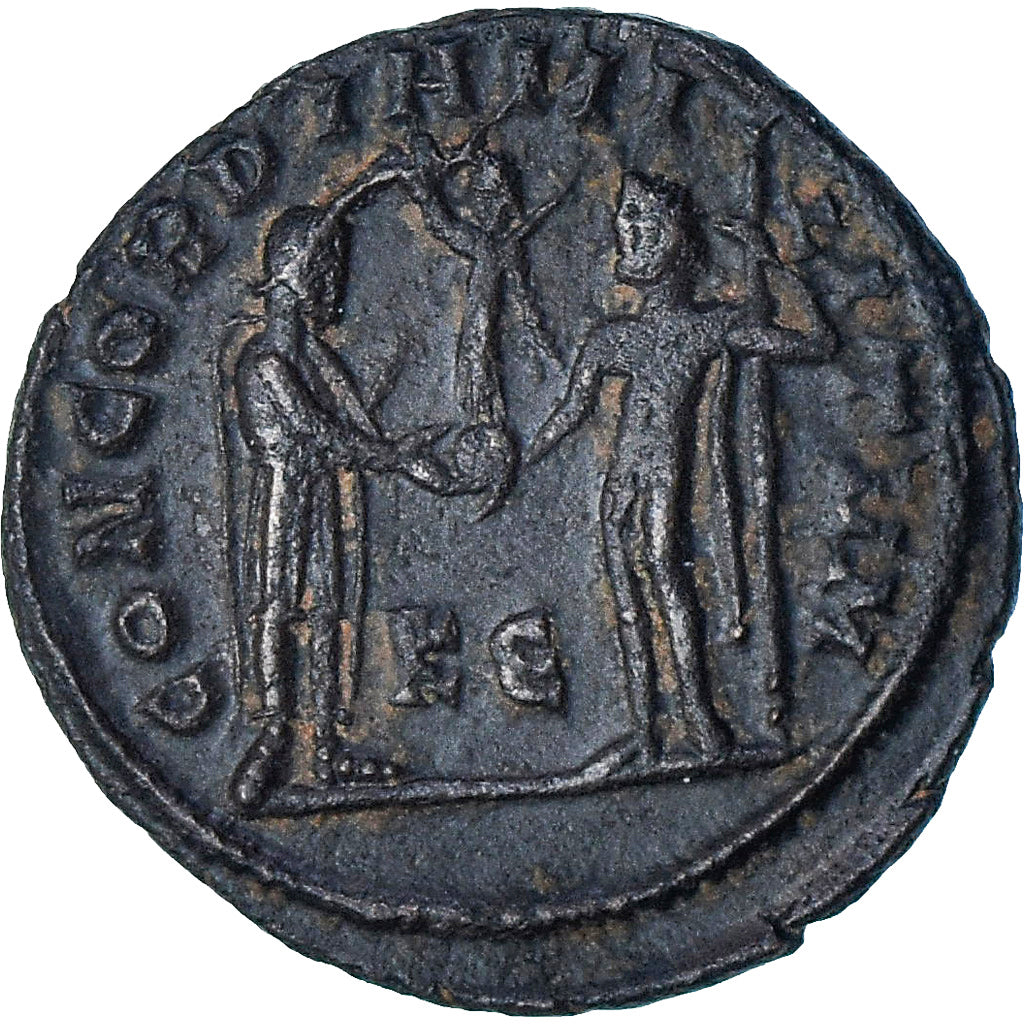 Maximianus, Æ radiate fraction, 295-299, Cyzicus, SS+, Bronze, RIC:15b