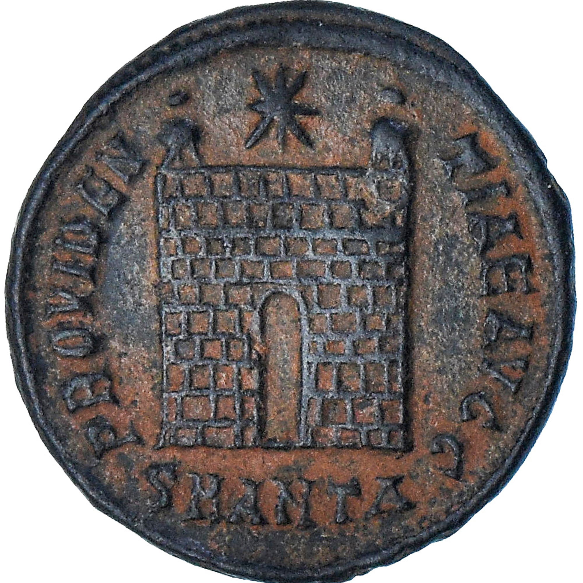 Constantine I, Follis, 327-329, Antioch, AU(50-53), Bronze, RIC:78