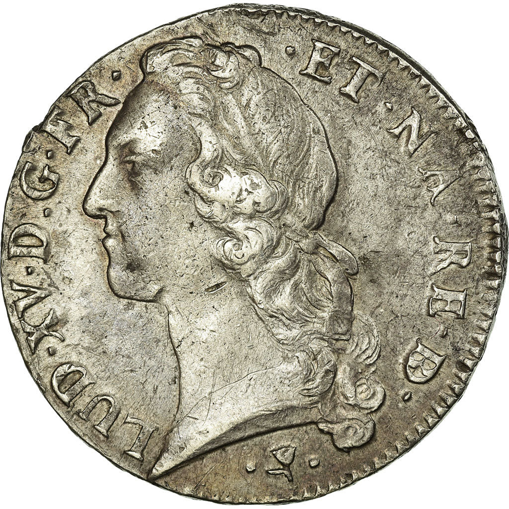 Coin, France, Louis XV, Écu de Béarn au bandeau, Ecu, 1756, Pau, EF(40-45)