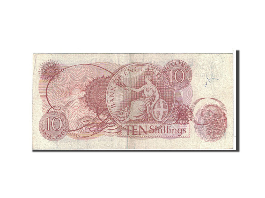 Great Britain, 10 Shillings, 1962, KM:373b, EF(40-45)