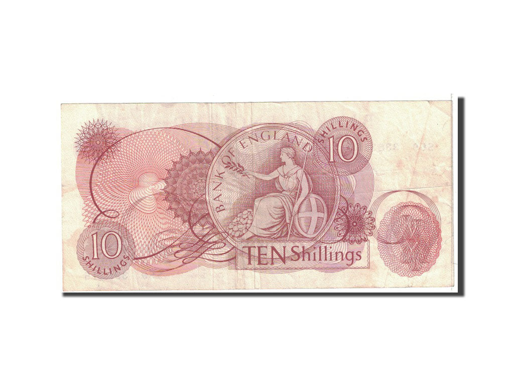 Banknote, Great Britain, 10 Shillings, 1962, Undated, KM:373b, VF(30-35)