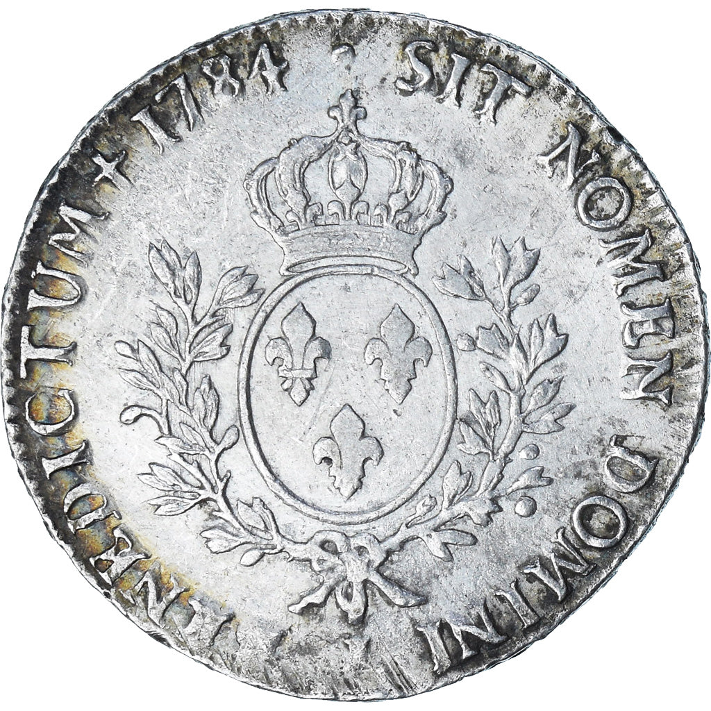 Francia, Louis XVI, Ecu aux branches d'olivier, 1784, Limoges, MB+, Argento