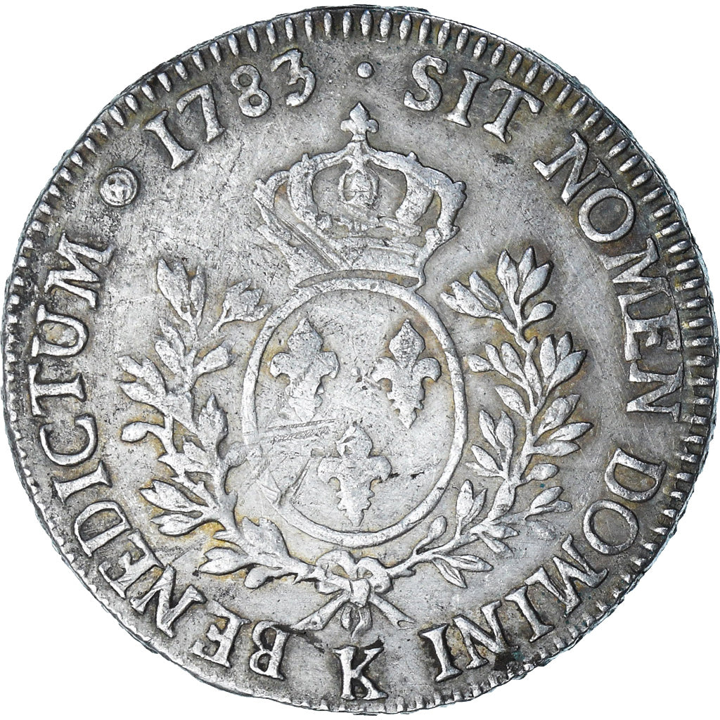 Frankrijk, Louis XVI, Ecu aux branches d'olivier, 1783, Bordeaux, FR+, Zilver