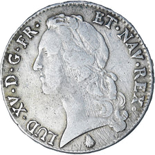 Frankrijk, Louis XV, Écu au bandeau, 1755, Perpignan, FR, Zilver, Gadoury:322