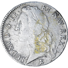 Frankrijk, Louis XV, Écu au bandeau, 1749, Nantes, FR, Zilver, Gadoury:322