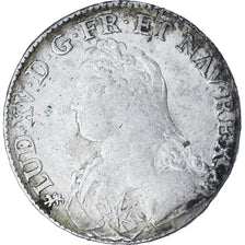 Frankrijk, Louis XV, Ecu aux branches d'olivier, 1735, Nantes, FR+, Zilver