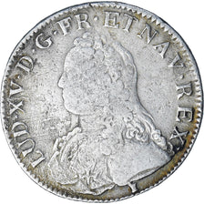 France, Louis XV, Ecu aux branches d'olivier, 1726, Rennes, VF(20-25), Silver