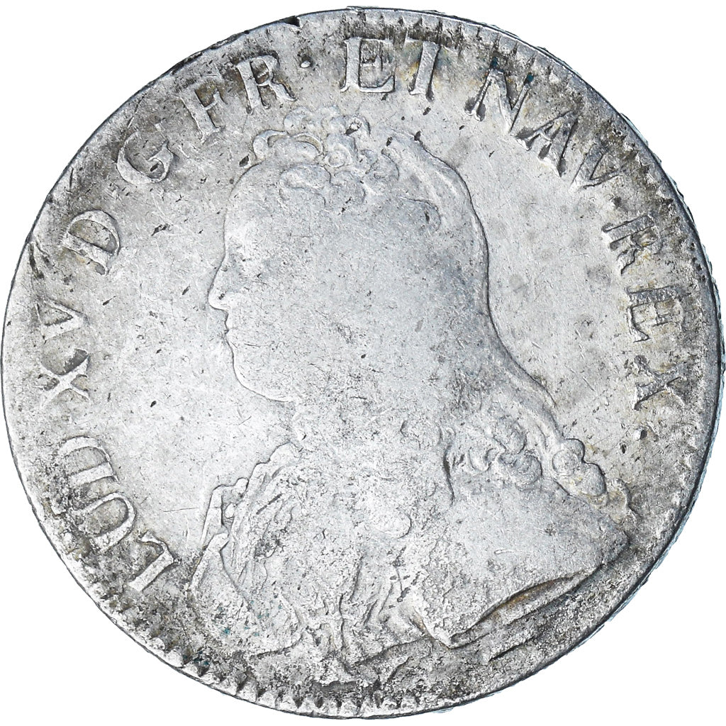 France, Louis XV, Ecu aux branches d'olivier, 1726, Lille, VF(20-25), Silver