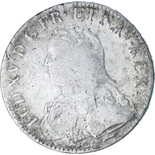 France, Louis XV, Ecu aux branches d'olivier, 1726, Lille, VF(20-25), Silver