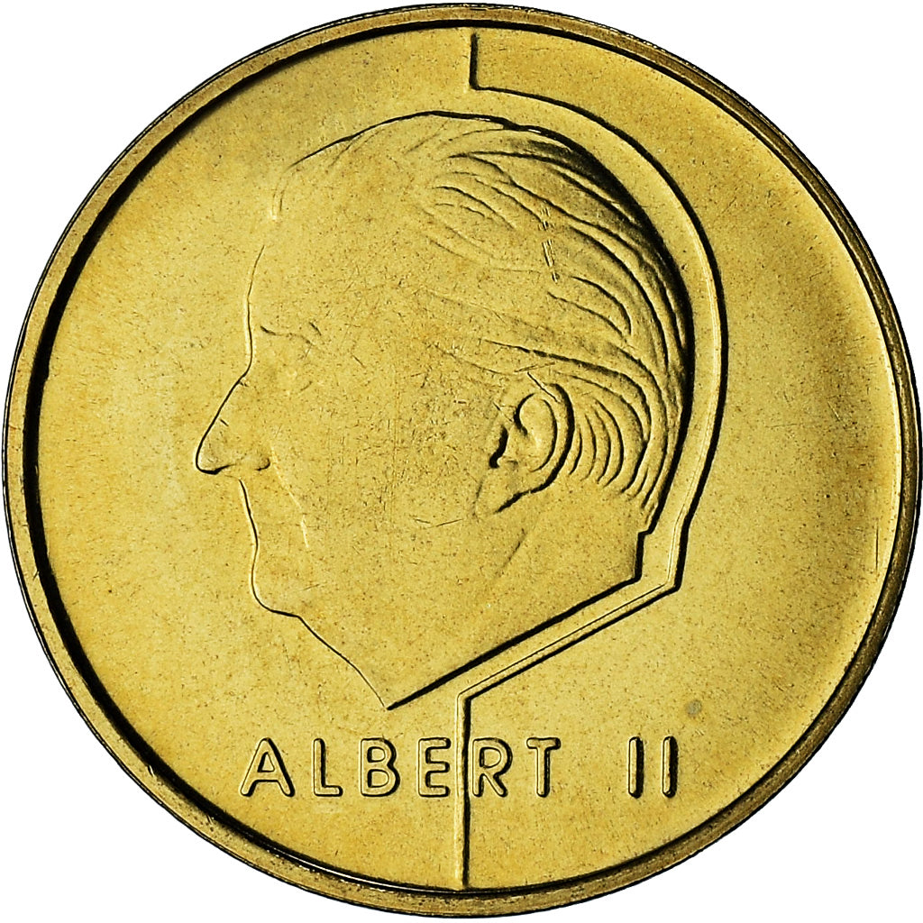 Belgique, Albert II, 5 Francs, 5 Frank, 2001, série FDC, FDC, Bronze-Aluminium