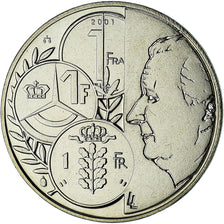 Belgium, Token, Adieu au Franc Belge, 2001, série FDC, MS(65-70), Copper-nickel
