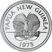 Papua Nowa Gwinea, 5 Kina, 1975, Proof, MS(64), Srebro, KM:7a