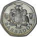 Barbados, Dollar, 1975, Proof, UNZ+, Cupronickel, KM:14.1