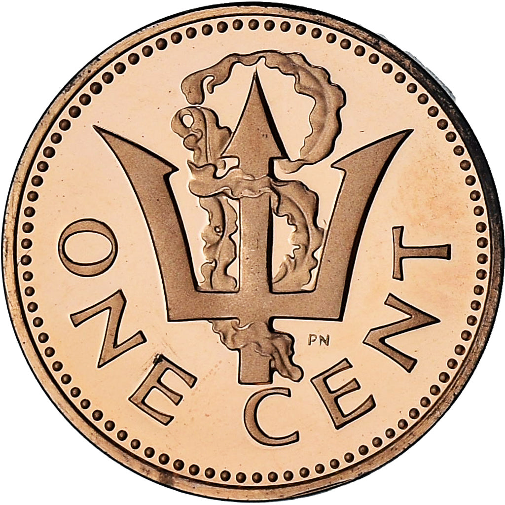 Barbados, Cent, 1975, Proof, MS(64), Bronze, KM:10