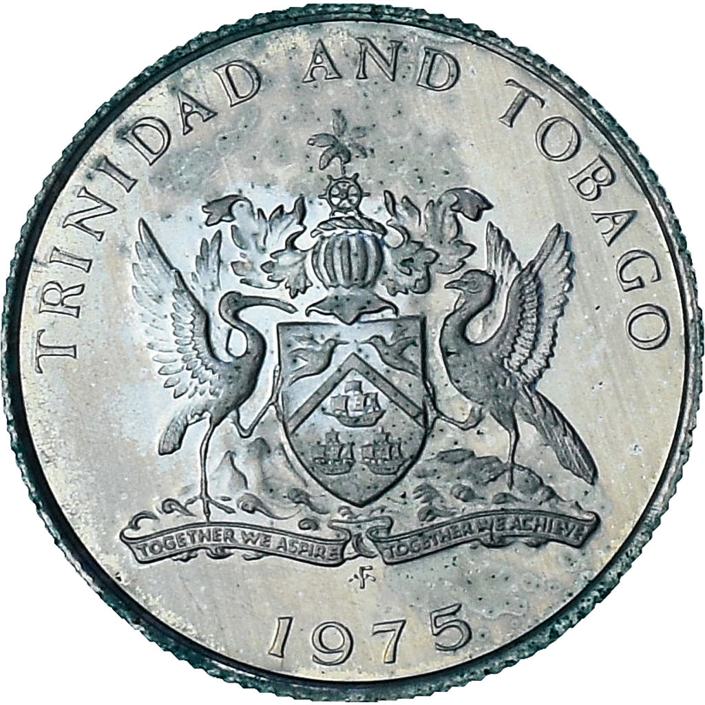 Trynidad i Tobago, 10 Cents, 1975, Proof, MS(64), Cupronickel, KM:27
