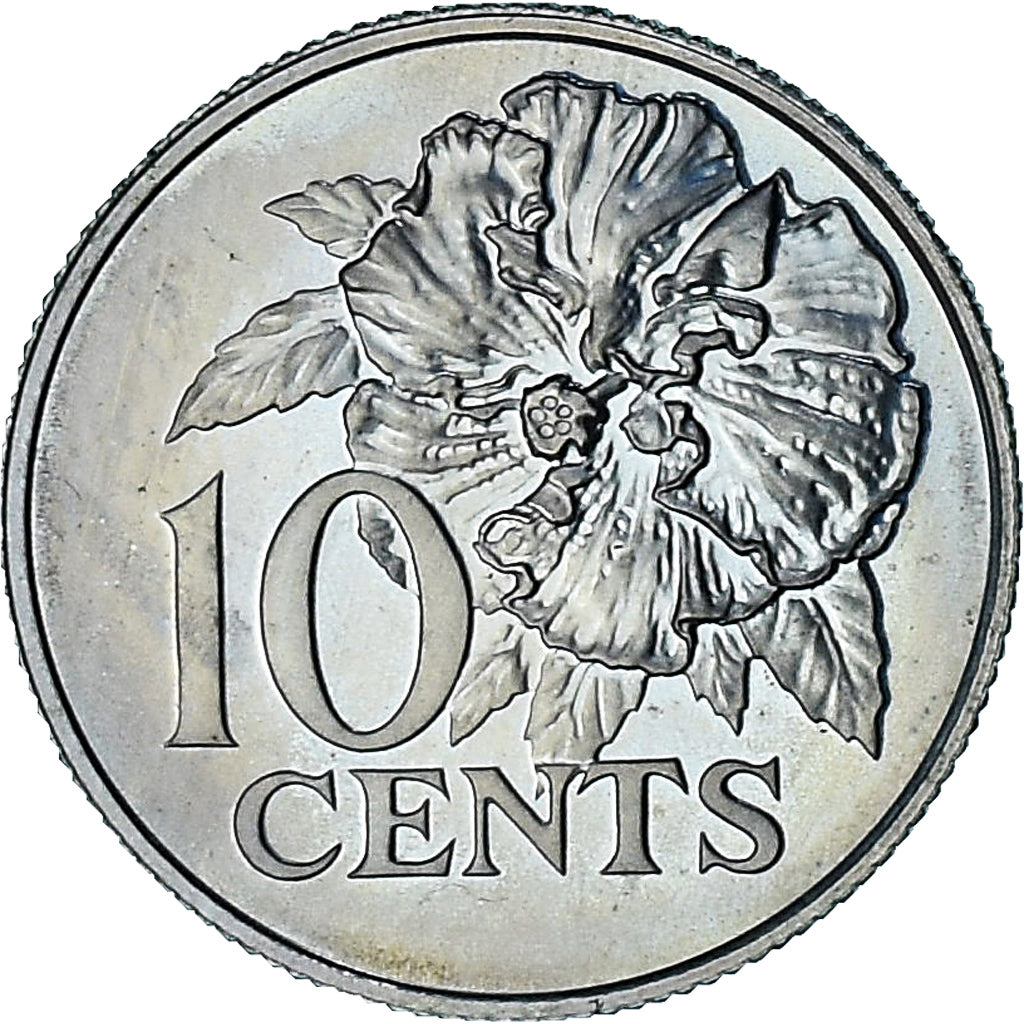 Trynidad i Tobago, 10 Cents, 1975, Proof, MS(64), Cupronickel, KM:27