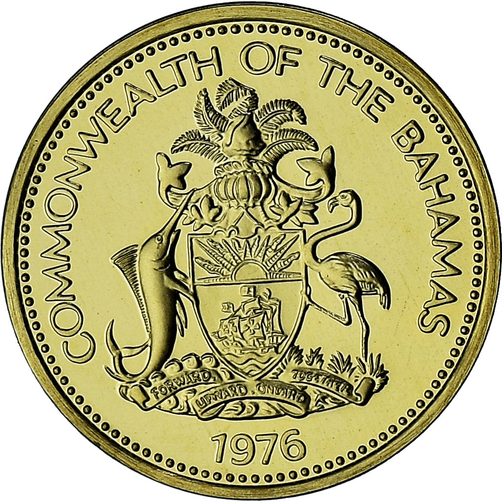 Bahamas, Elizabeth II, Cent, 1976, Proof, SPL+, Nickel-Cuivre, KM:59