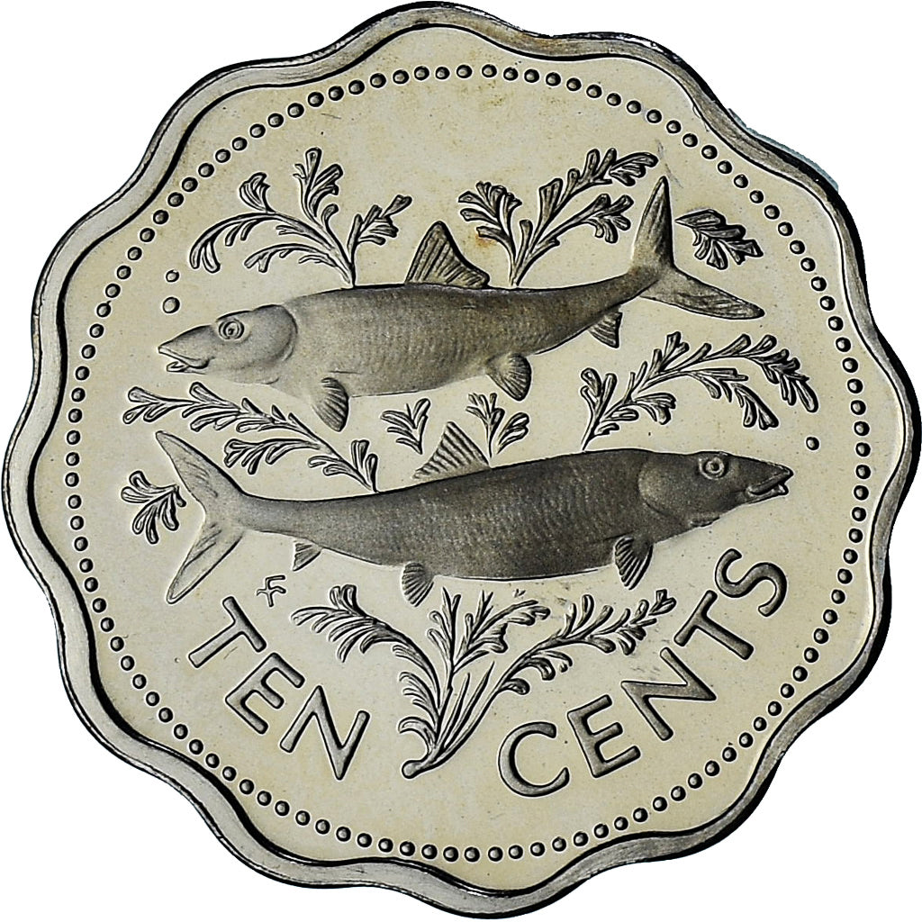 Bahamas, Elizabeth II, 10 Cents, 1976, Proof, SPL+, Du cupronickel, KM:61