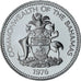 Bahamas, Elizabeth II, 25 Cents, 1976, Proof, MS(64), Nickel, KM:63.1