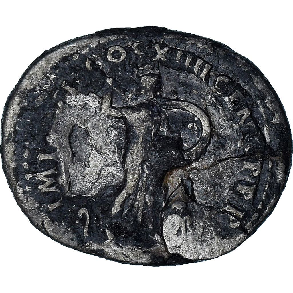 Domitianus, Denarius, 81-96, Fourrée, Zilver, ZF