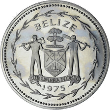 Belize, Elizabeth II, 10 Dollars, 1975, Proof, MS(64), Cupronickel, KM:45