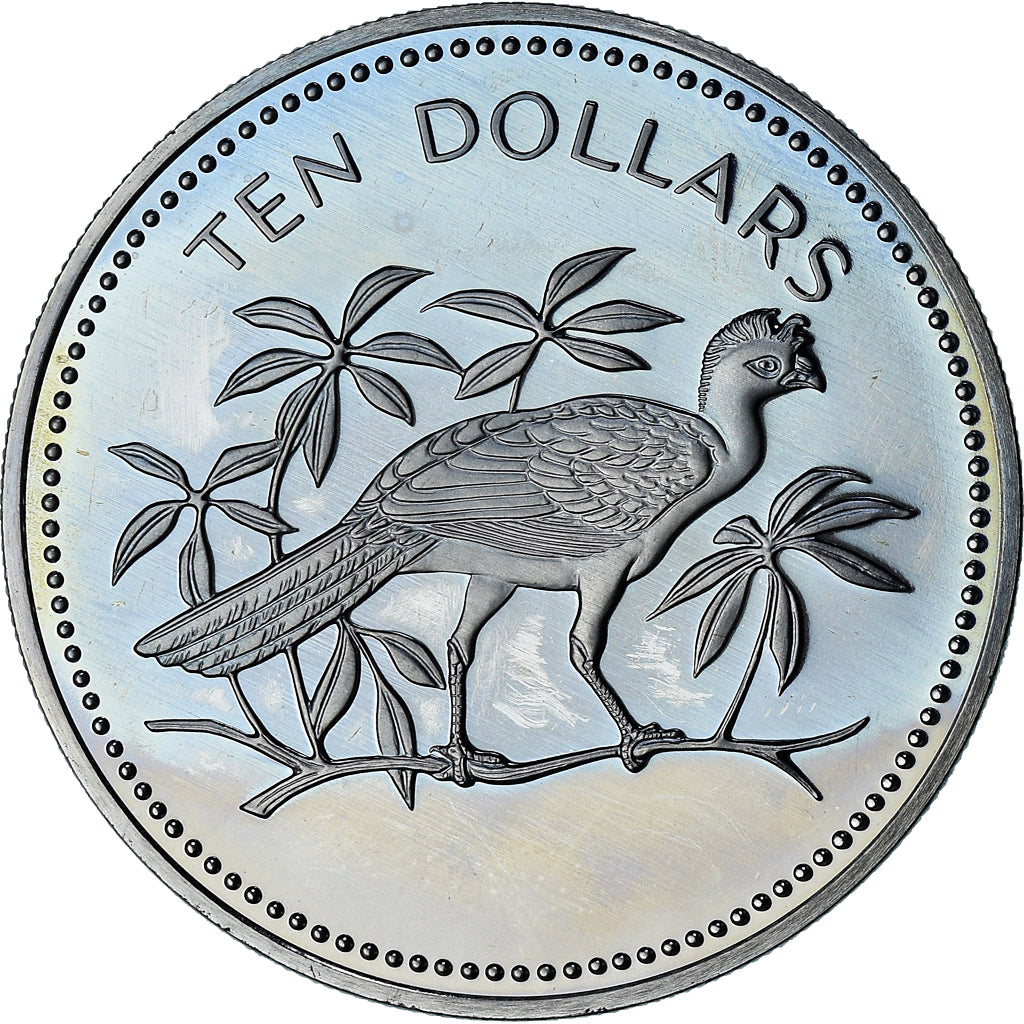 Belize, Elizabeth II, 10 Dollars, 1975, Proof, MS(64), Cupronickel, KM:45
