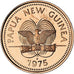 Papoea Nieuw Guinea, Toea, 1975, Proof, UNC, Bronzen, KM:1