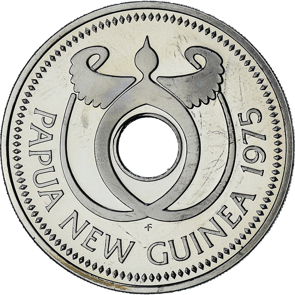 Papua New Guinea, Kina, 1975, Proof, MS(64), Cupronickel, KM:6