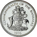 Bahamas, Elizabeth II, Dollar, 1976, Proof, MS(64), Silver, KM:65a