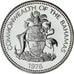 Baamas, Elizabeth II, Dollar, 1976, Proof, MS(64), Prata, KM:65a