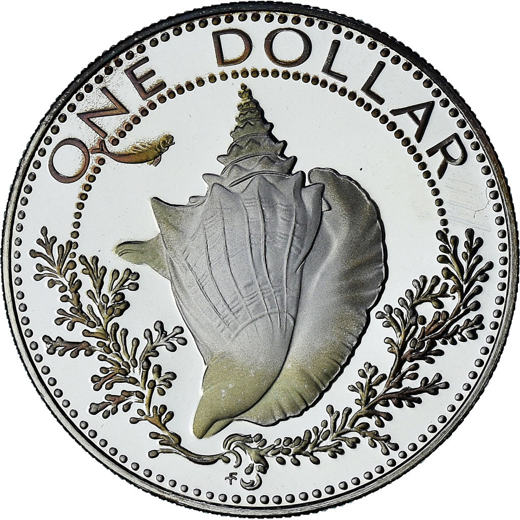 Bahamas, Elizabeth II, Dollar, 1976, Proof, MS(64), Silver, KM:65a