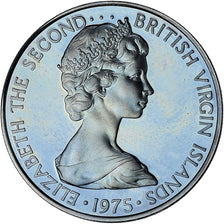 BRITISH VIRGIN ISLANDS, Elizabeth II, 25 Cents, 1975, Proof, MS(65-70)