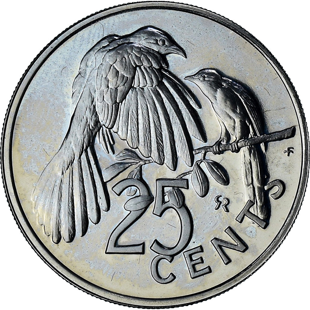 BRITISH VIRGIN ISLANDS, Elizabeth II, 25 Cents, 1975, Proof, MS(65-70)