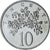 Jamaica, 10 Cents, 1976, Franklin Mint, Proof, MS(65-70), Cupronickel, KM:54