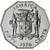 Jamaica, Marcus Garvey, 50 Cents, 1976, Franklin Mint, Proof, MS(65-70)