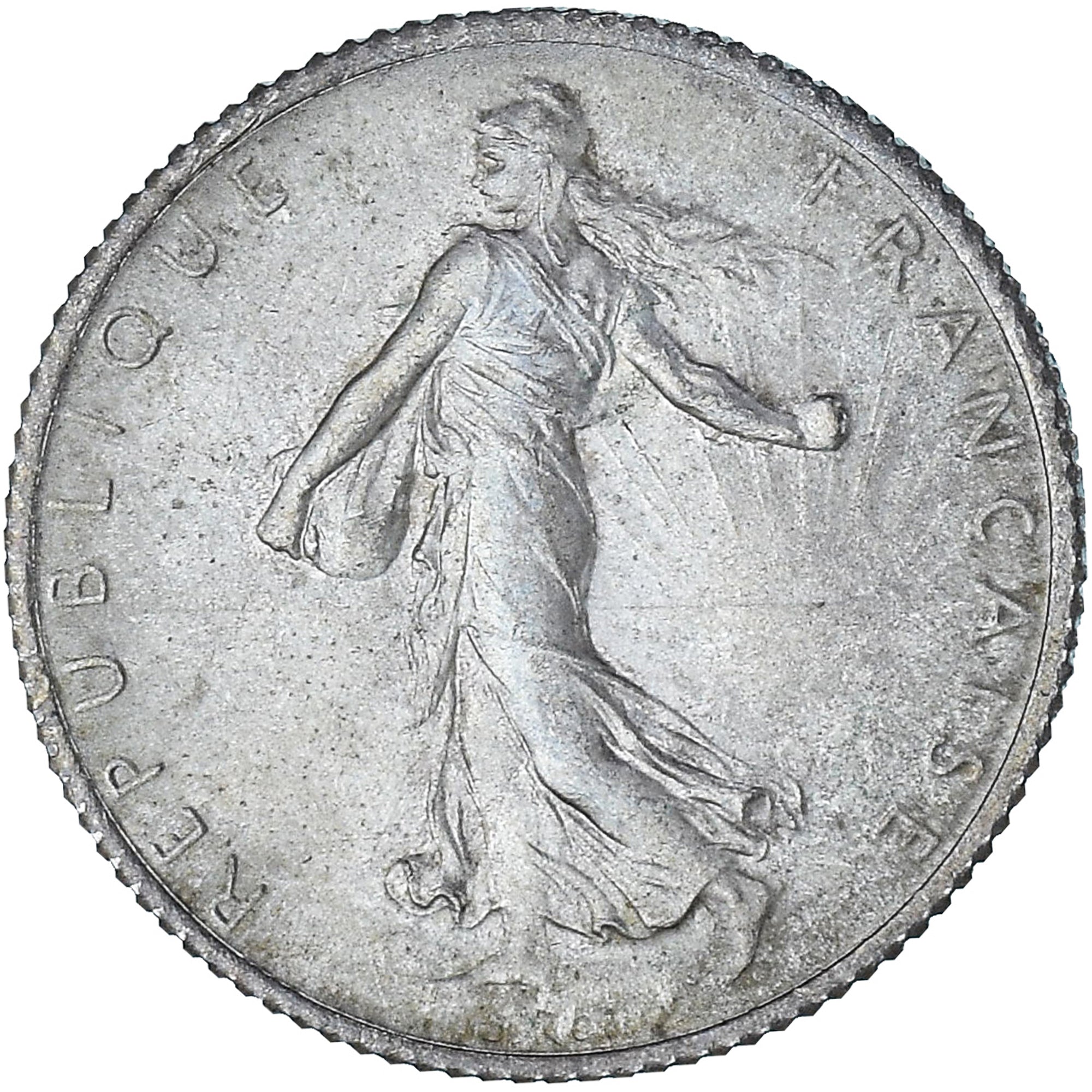 Francja, Semeuse, 1 Franc, 1913, Paris, AU(55-58), Srebro, KM:844.1, Gadoury:467