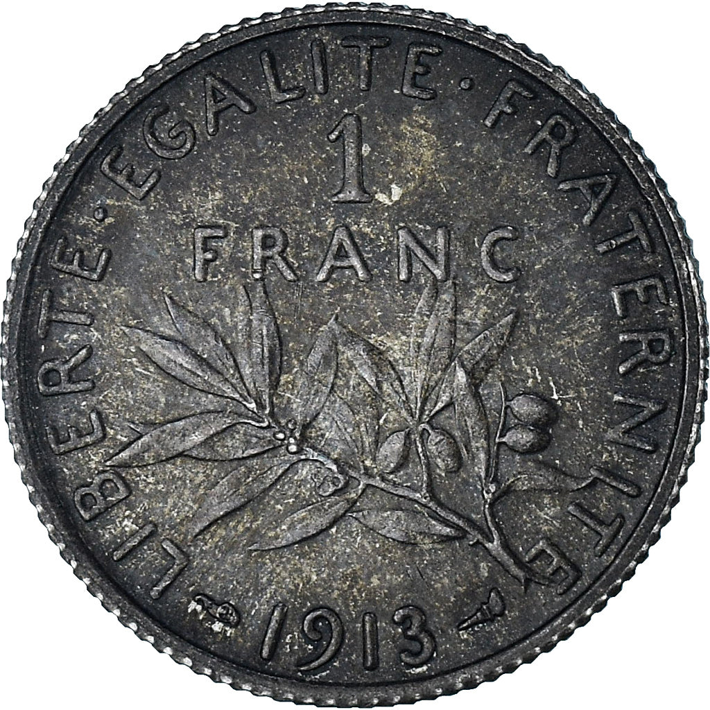 Francia, Semeuse, 1 Franc, 1913, Paris, EBC, Plata, KM:844.1, Gadoury:467