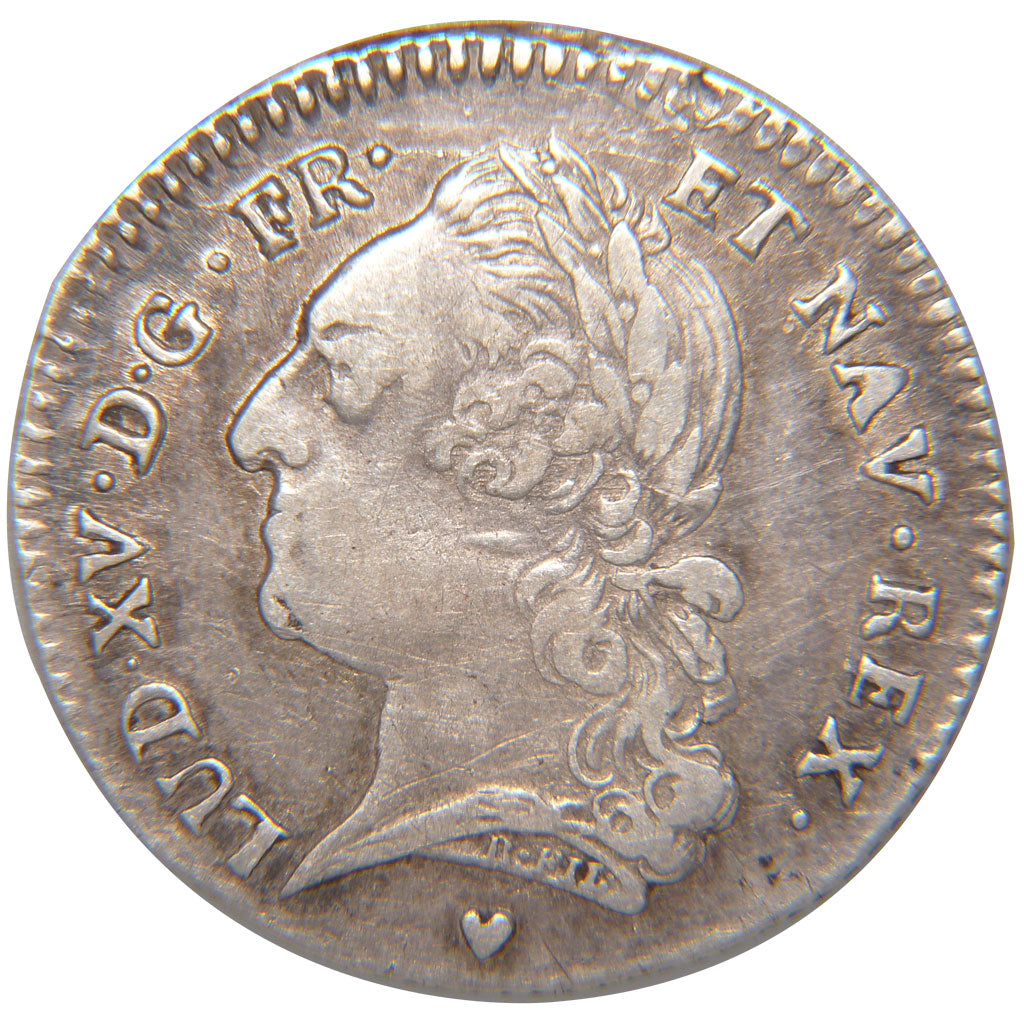 Louis XV, 1/5 Ecu à la vieille tête