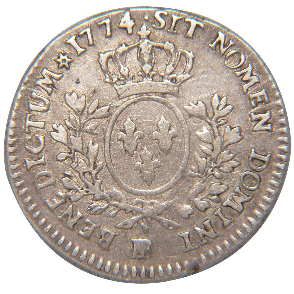 Louis XV, 1/5 Ecu à la vieille tête