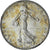 Frankrijk, Semeuse, 2 Francs, 1914, Castelsarrasin, PR, Zilver, KM:845.2