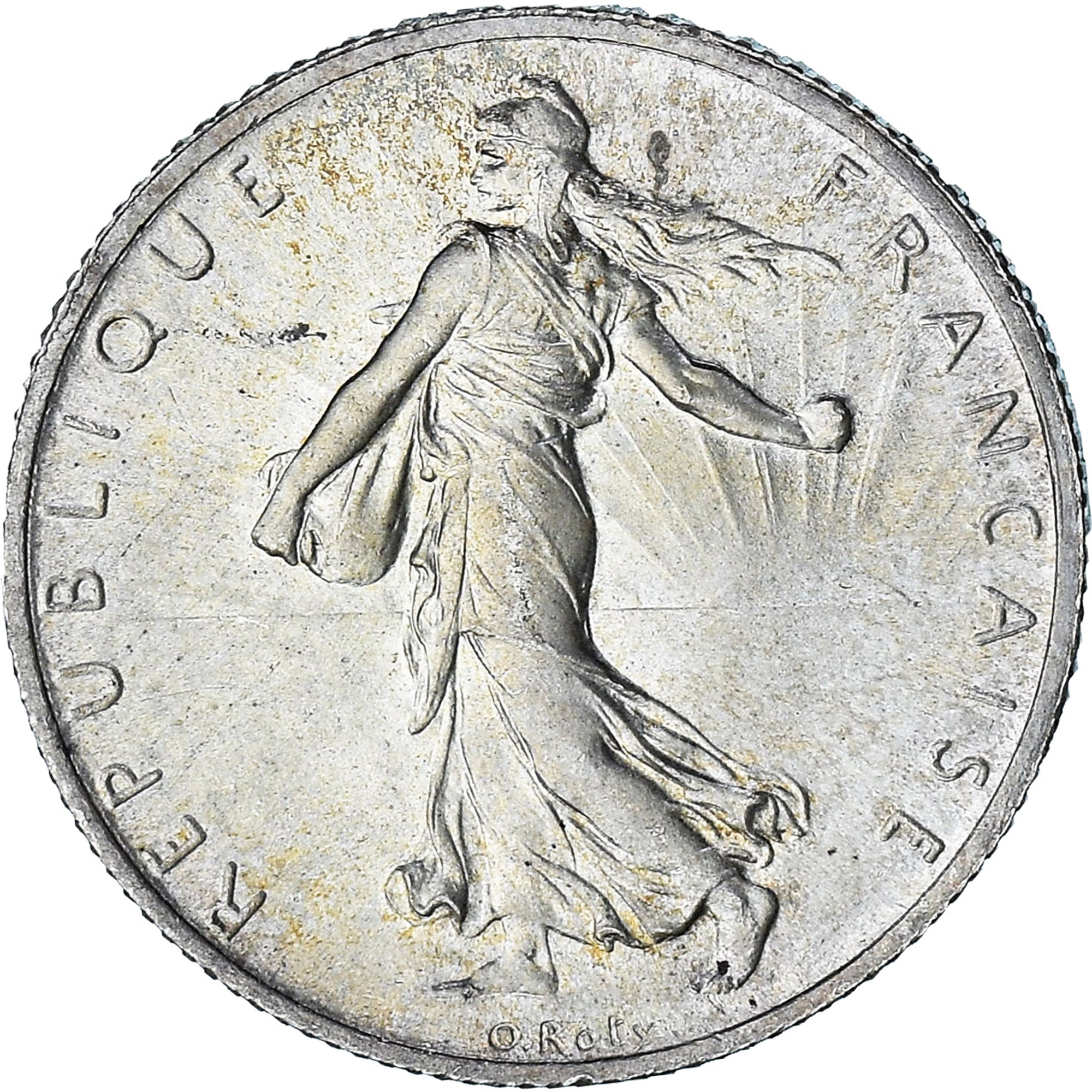 Francia, Semeuse, 2 Francs, 1914, Castelsarrasin, SPL, Argento, KM:845.2