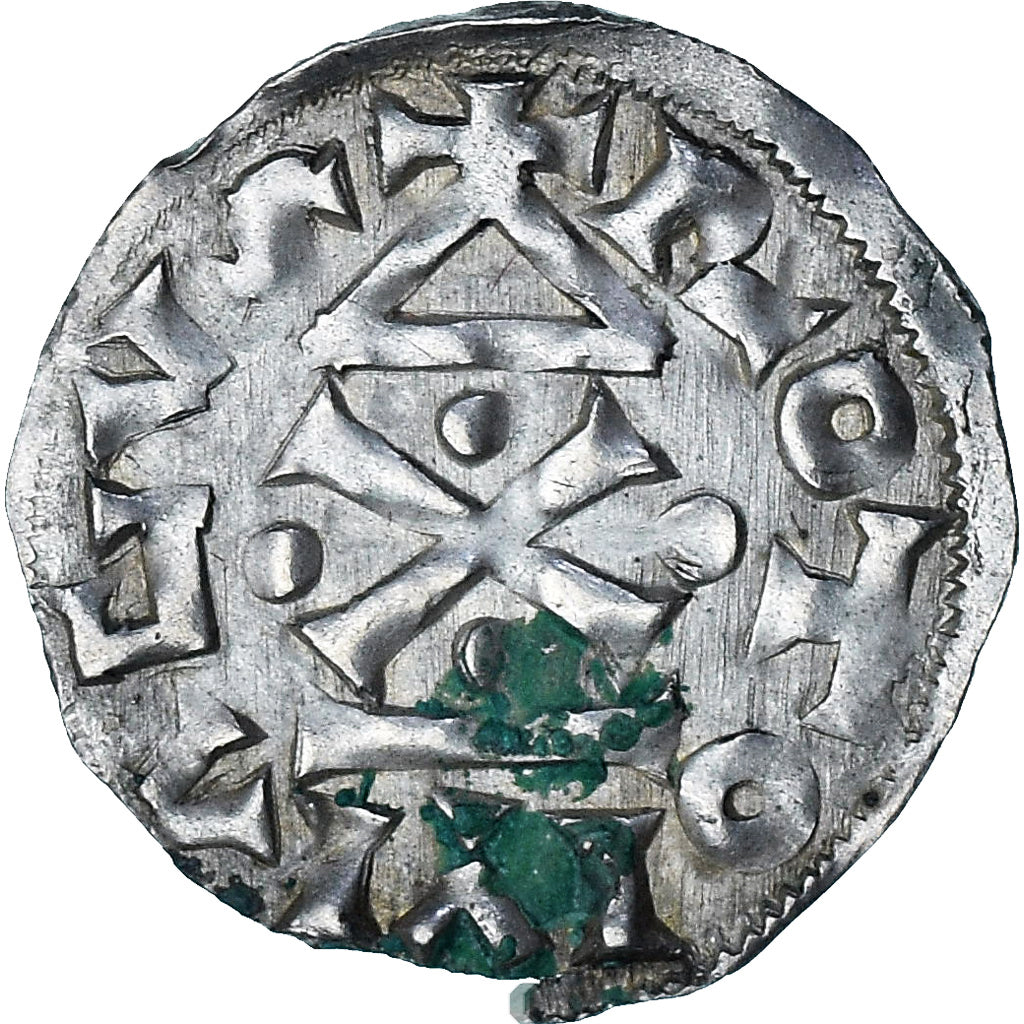 France, Duché de Normandie, Richard Ier, Denier au fronton, 960-980, Rouen