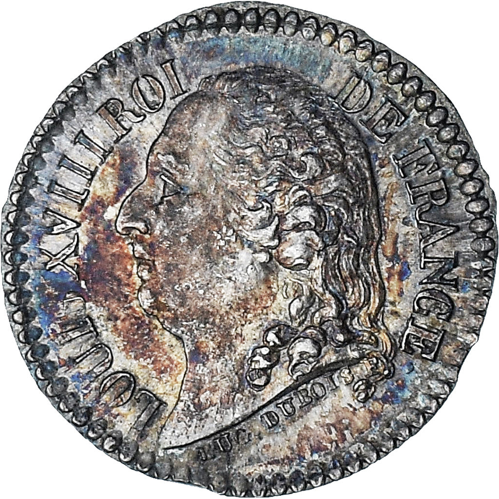 Francia, Quinaire, Louis XVIII & Henri IV, SPL-, Argento