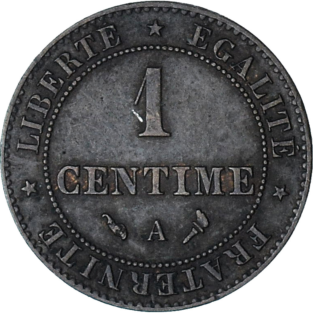 Frankrijk, Cérès, 1 Centime, 1897, Paris, PR, Bronzen, KM:826.1, Gadoury:88