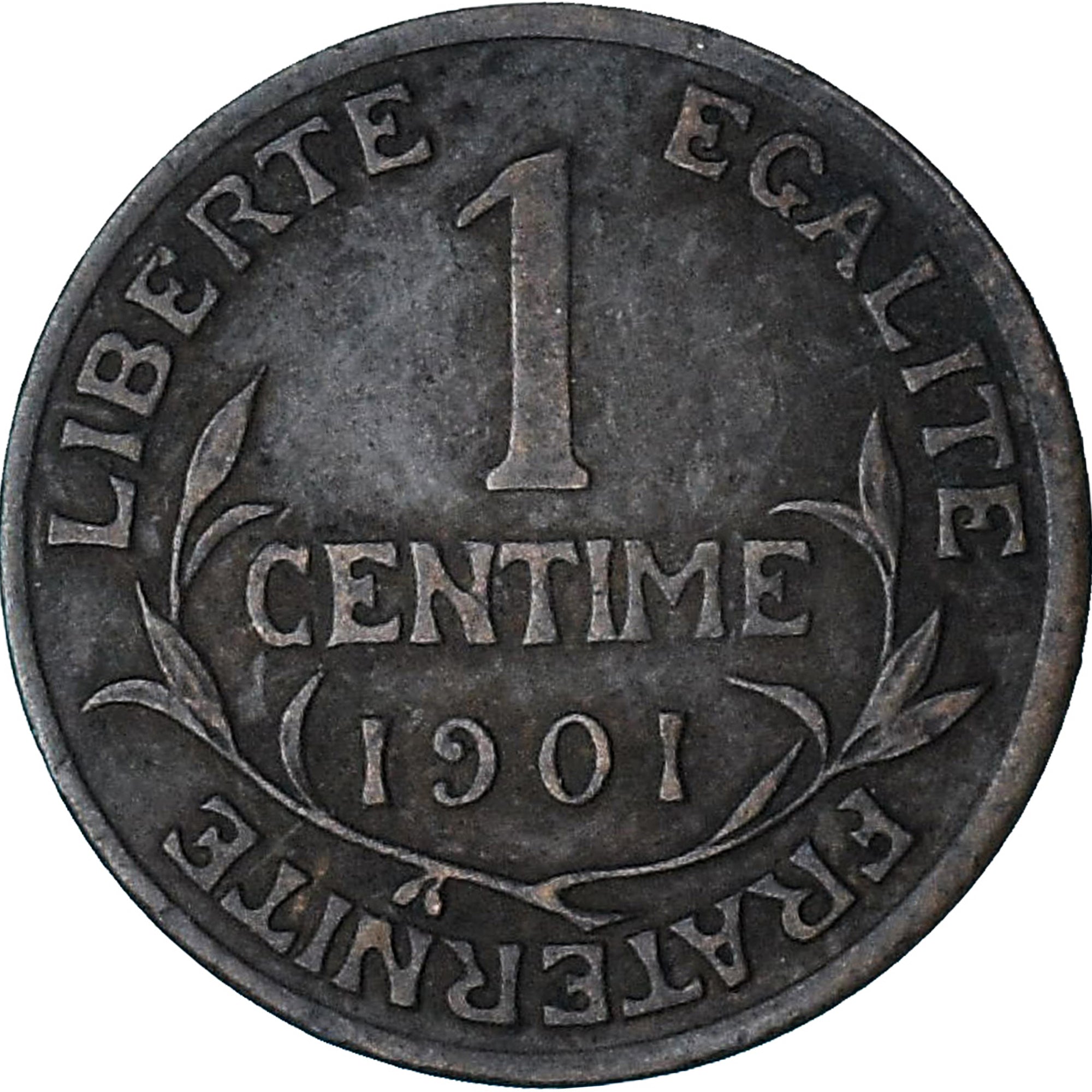 Francia, Dupuis, 1 Centime, 1901, Paris, MBC+, Bronce, KM:840, Gadoury:90