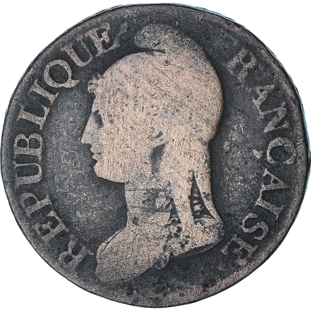 Frankrijk, Dupré, 5 Centimes, AN 5, Orléans, FR+, Koper, Gadoury:126