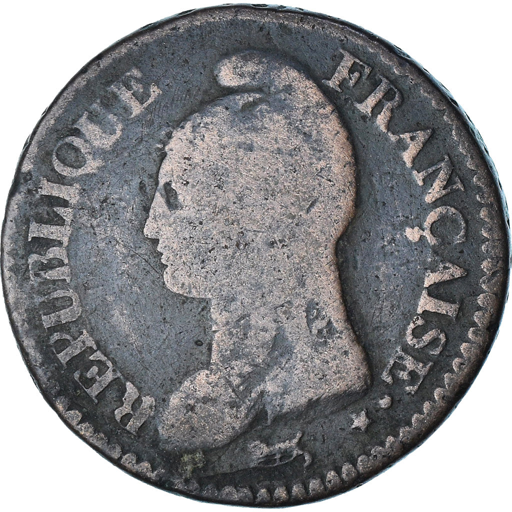 Frankreich, Dupré, 1 Décime, Uncertain date, Paris, S, Kupfer, Gadoury:187