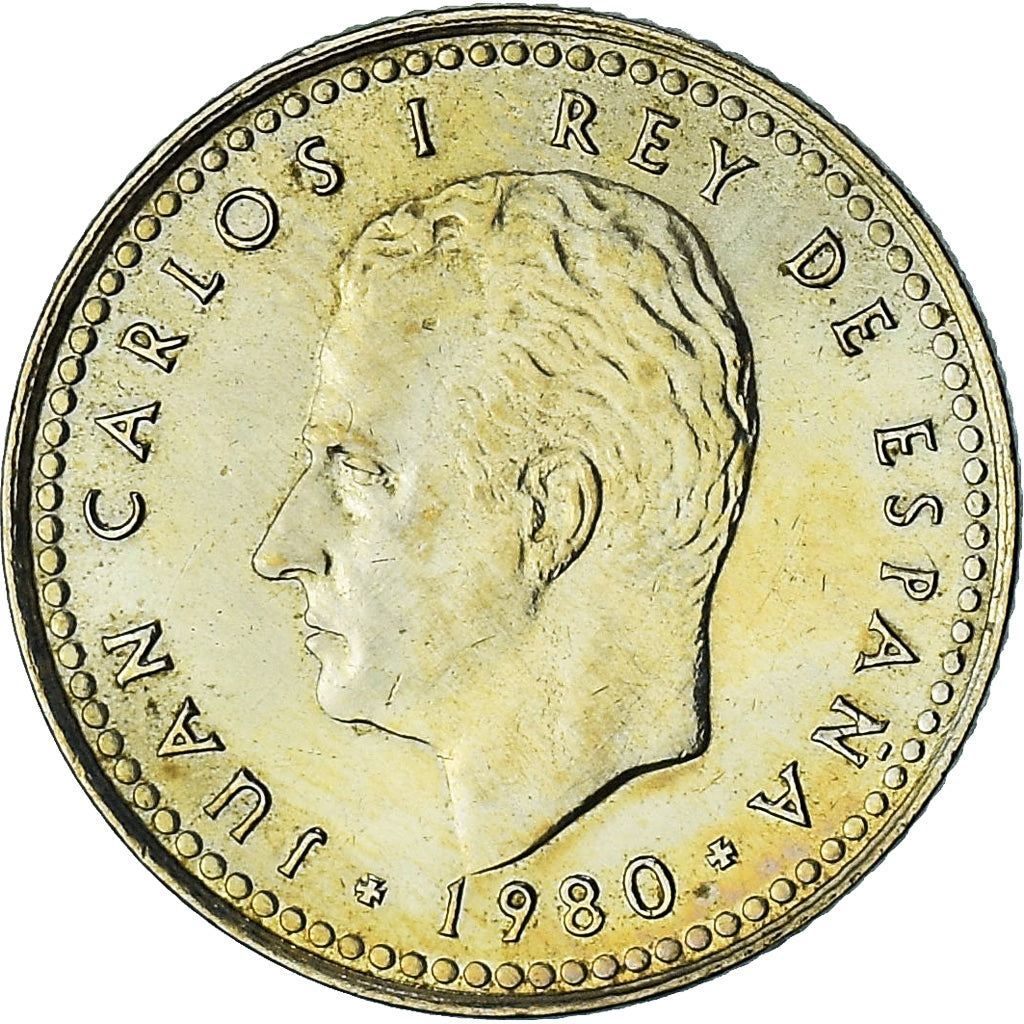 Spain, Juan Carlos I, Peseta, 1980 (82), Madrid, MS(64), Aluminum-Bronze, KM:816