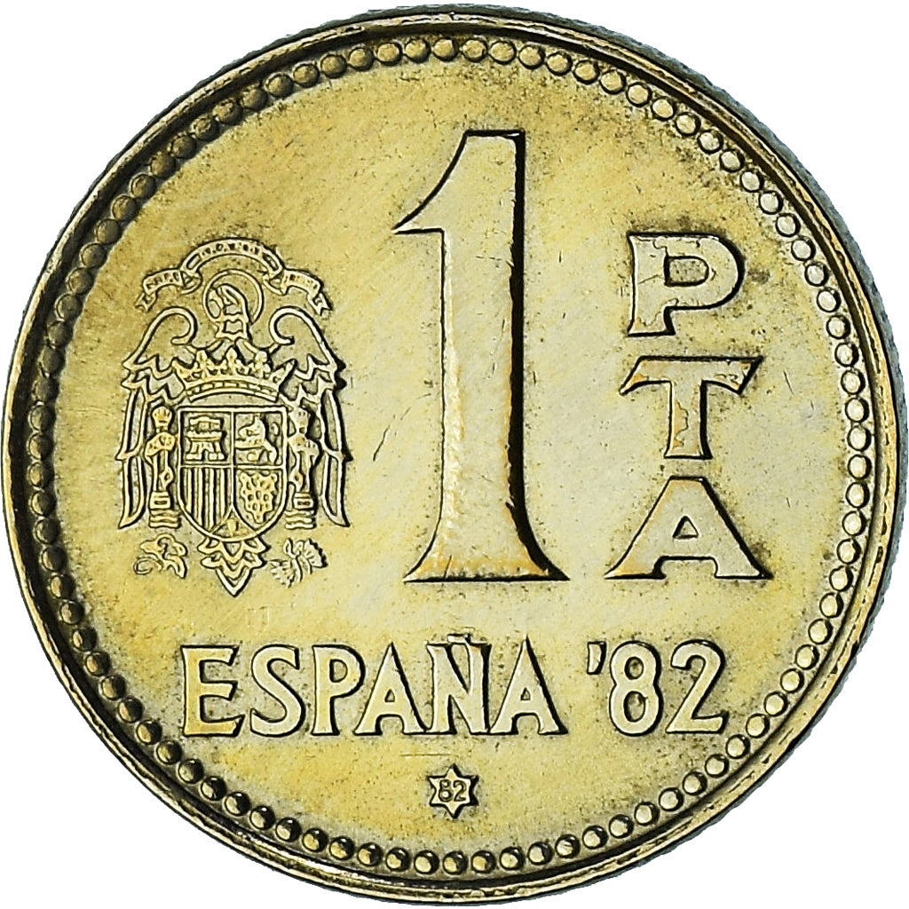 Spain, Juan Carlos I, Peseta, 1980 (82), Madrid, MS(64), Aluminum-Bronze, KM:816