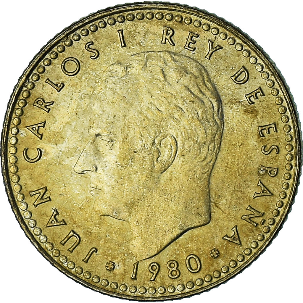 Spagna, Juan Carlos I, Peseta, 1980 (81), Madrid, SPL+, Alluminio-bronzo, KM:816
